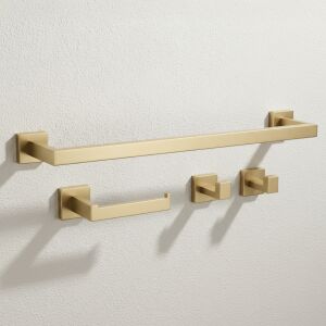 Комплект аксесоари за баня Rio Brush Gold 4 части