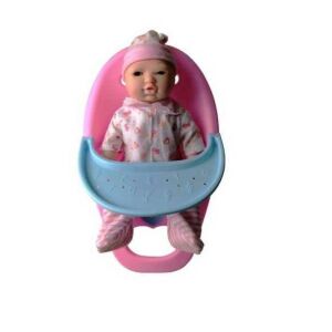 Éneklő és pislogó játék baba etetőszékkel 143870467 - Játékbaba kiegészítő