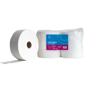 Toalettpapír 2 rétegű közületi átmérő: 26 cm 100 % cellulóz 210 m/tekercs 6 tekercs/karton Bluering® hófehér