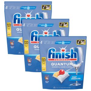 Finish Quantum All in 1 Lemon Kapsułki do zmywarek 3x120szt.
