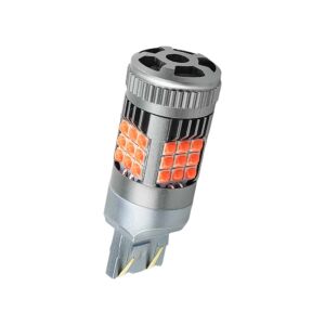 LED izzó T20 / W21/5W / 7443 helyzet és fék 2 izzószálas, 30W, 2800LM, piros szín, 36 SMD 3030, integrált ventilátor, integrált Canbus, nincs kiégett izzó hiba, Stop 12V AutoREY® Premiumhoz 143881676 - LED panel