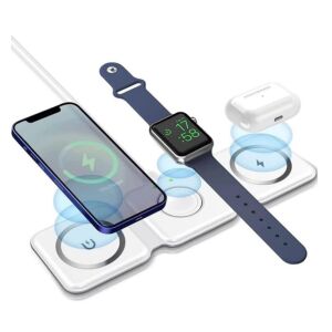 Încărcător Wireless 3 în 1 MagSafe, Fast Charge, Pliabil – Compatibil iPhone, Apple Watch, AirPods – Design Compact & Siguranță Avansată 143887162 - Încărcătoare wireless