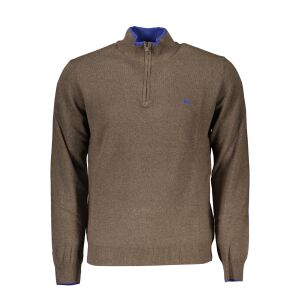 BRĄZOWY SWETER MĘSKI HARMONT&BLAINE 143894141 - Dla mężczyzn