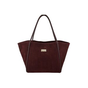 Barberinis - torebka duża zamszowa na ramię - Bordowa 143894634 - Opatrunek dodatkowy