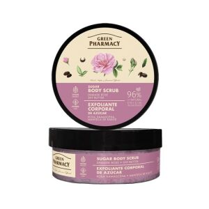 FARMACIA VERDE Peeling de zahăr corporal Trandafir de Damasc și Unt de shea 200 ml 143940709 - Exfoliante pentru corp