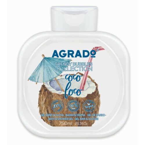 AGRADO Żel pod prysznic i do kąpieli Coco Loco 750 ml 143940715