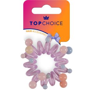 TOP CHOICE Gumka do włosów - fioletowa (20179) 143940828 - Guma do włosów
