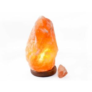 Veioza din sare pe suport lemn - bec 15 W - 3-4 kg 143940870 - Lămpi și iluminat