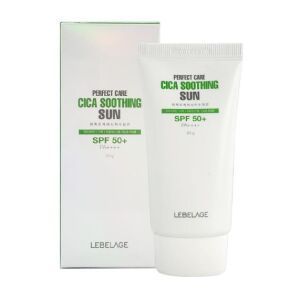 LEBELAGE Krem do twarzy SPF 50+ Cica Soothing Sun 50g 143940921 - Napfényvédő