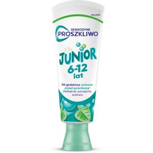 SENSODYNE Proszkliwo Pasta do zębów Junior 6 - 12 lat 75 ml 143940996 - Opieka stomatologiczna dla niemowląt