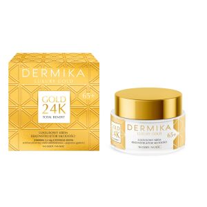 DERMIKA Luxury Gold 24K Total Benefit Luksusowy Krem-rekonstruktor młodości 65+ na dzień i noc 50ml 143941012 - Bőrápolás