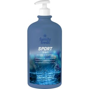 FAMILY FRESH Hűsítő tusfürdő 2in1 Sport 1000ml 143941089 - Tusfürdő