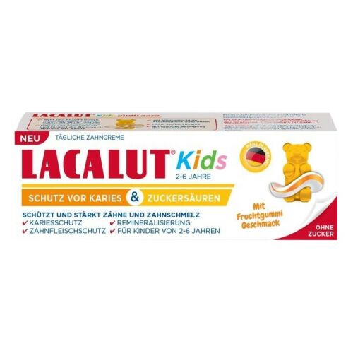 LACALUT Kids Pasta do zębów dla dzieci od 2-6 lat 55ml 143941476