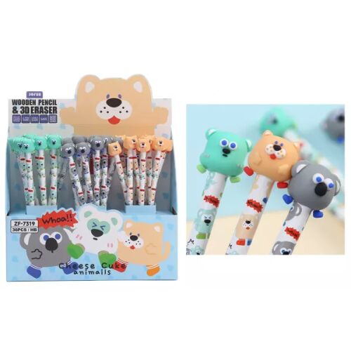 Grafitna olovka s gumicom i dizajnom ribe kuglice - razne vrste 143941663