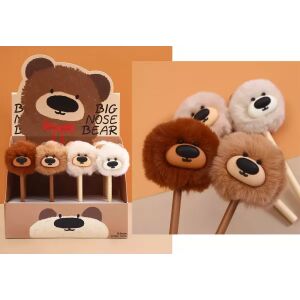 Želirana olovka s medvjedić uzorkom i pomponom - razne vrste 143941677 - Olovka ili kemijska