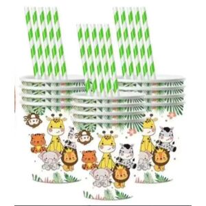 Papierbecher-Set mit Dschungel-Muster - 10 Stück 143941674 - Einwegbecher