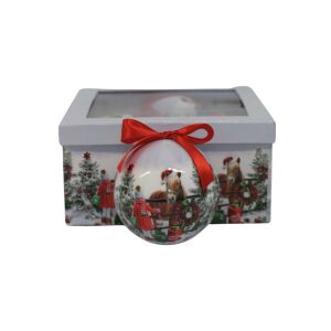 Karácsonyi gömbök lóval 10cm 4db 143941695 - Karácsony