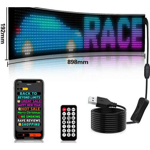 Panou de afișare cu matrice LED flexibil programabil cu Bluetooth, 192x898mm 143948373