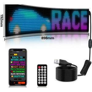 Programmierbares flexibles LED-Matrix-Anzeigefeld mit Bluetooth, 192 x 898 mm 143948373 - Auto-Lichter
