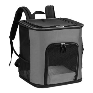 Rucsac transport animale Navaris, 41x34.5x43 cm, 2 in 1, cu buzunare si suport lombar, 47550.19 143950222 - Transportator, cutie de mașină pentru animale de companie