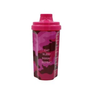 Shaker Eat Sleep Squat Powtórz, Koopman, kolor różowy, 700ml 143950397 - Narzędzie paska