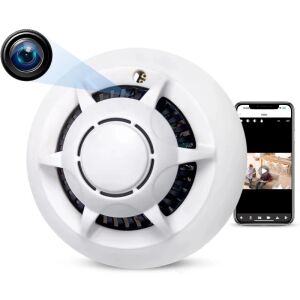 Шпионска камера за детектор за дим iUni D103, Wi-Fi, 4K изглед, Слот за MicroSD карта 143950756 - IUni