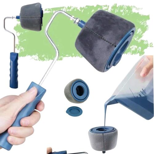 Kollázs a sarokfestő henger jellemzőiről és használatáról