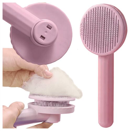 Samočistiaca kefa na psie a mačacie srsť, ergonomický hrebeň 143950987