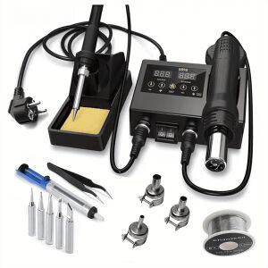 Kit statie de lipit cu aer cald 660w aer cald + varf fier de lipit 143951007 - Accesorii masini de lipit