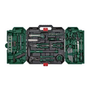 PARKSIDE 80 darabos szerszámkészlet, nyitott tokkal, szerszámok láthatók - Parkside