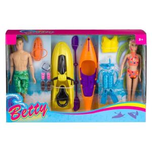 Bababábu készlet jetskivel, kenuval és tartozékokkal, 3+ éves kortól, 52x1,x33cm, több színű