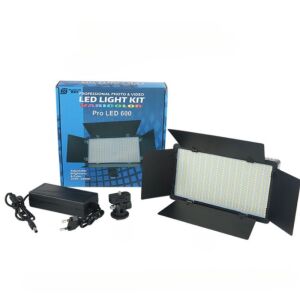 Zestaw studyjny ze światłem ciągłym i 3 diodami LED, statyw w zestawie, Arvada® BrightForge LED600PRO – profesjonalne oświetlenie do studia wideo i fotograficznego, 40 W, 600 żarówek, regulow 143951569 - Światło studyjne i reflektor