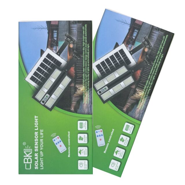 Zestaw 2 lamp z czujnikiem, ładowanie słoneczne, wodoszczelność, wysoka jasność