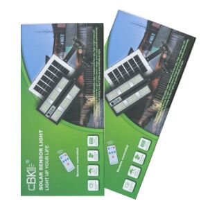 Set 2 lampi cu senzor, incarcare solara, impermeabil, luminozitate mare