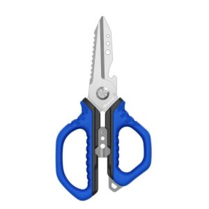 MUSTAD 7", SCISSORS, 420 STAINLESS STEEL, FINE POLISHED BLUE 143957802 - Mustad
