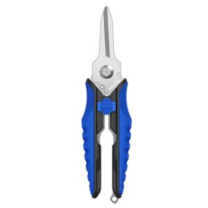 MUSTAD 5.5" HD 420 STAINLESS STEEL, SPRING ASSIST SCISSORS BLUE 143958019 - Mustad