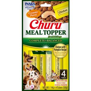 Inaba Dog Churu Meal Topper - csirke-sütőtök 4 x  14 g 143958231 - Kutya jutalomfalat