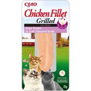 Inaba  Cat Grilled Chicken Fillet - rákos lében, extra lágy  25 g 147226992 - Inaba
