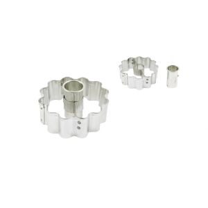 Linzerkiszúró 1db-os 8cm Kétfunkciós 143964121 - Sütemény kiszúró