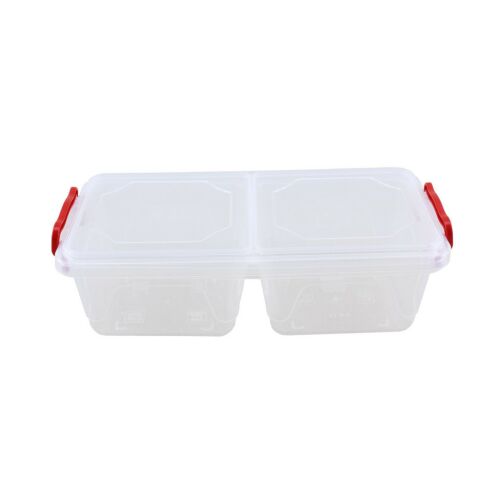 Szögletes ételtároló doboz fogantyúval, 2 x 500ml kapacitás - Ételtároló