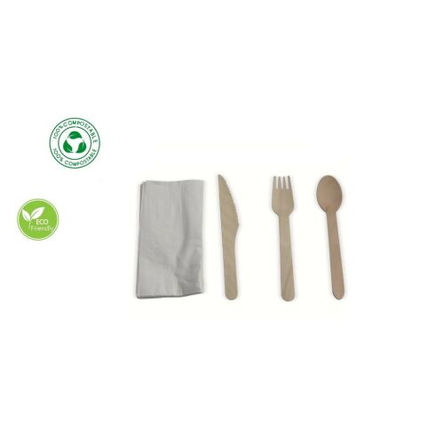 E.H. Evőeszköz Fa + Szalvéta 24 Darabos 170483450