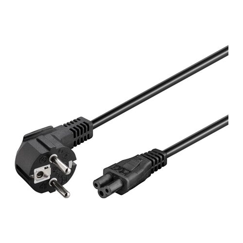 Goobay | Netzkabel (CEE/7/7 auf Mickey), gewinkelt | 68004 | Schwarz 143986409