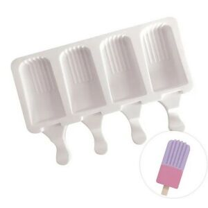 Jégkrém készítő forma, hagyományos, szilikon, 25×13,5 cm