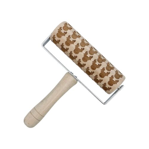 Nyeles nyújtófa, rénszarvas, fa, 15×18 cm 143997704