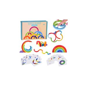 Fa Montessori Oktató Játék - Színes Szivárvány Feladatokkal 143997985 - Kreatív & Építő játék