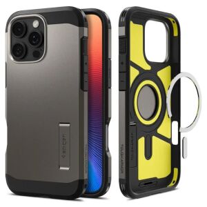 Spigen Tough Armor MagFit iPhone 16 Pro Max tok szürke-fekete (ACS08012) (ACS08012) 144002669 - Spigen