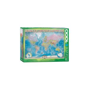 EuroGraphics 1000 db-os puzzle - Map of the World (6000-0557) 144011855 - Puzzle