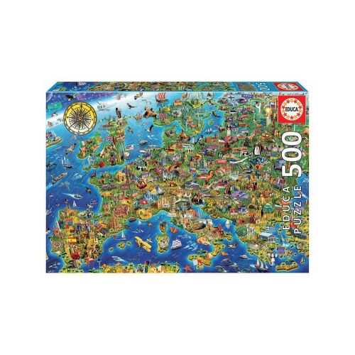 Educa 500 db-os puzzle - Európa térképe (17962) 144011862 - Educa