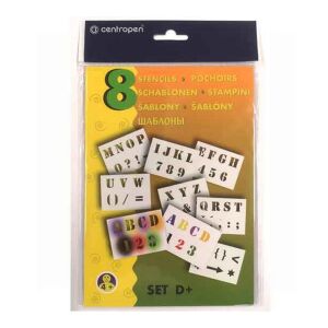 Centropen sablon fújós filchez - számok, betűk 144012430 - Rajzsablon