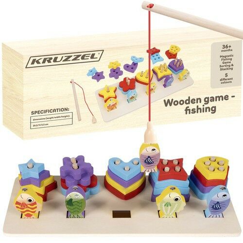 Wooden sorter - fishing Kruzzel 22565 144013893